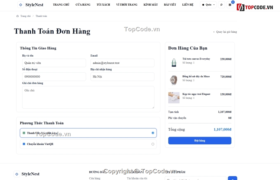 web php,website thời trang,bán website